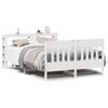 Solid Wood Bed without Mattress White 120x190 cm Pine Wood