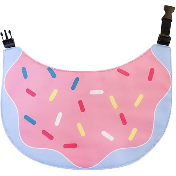 Cute Dog Bandana Cartoon Donuts Pet Dog Bib Neckerchief Cat Bandana Waterproof Pet Bib for Medium to Large Dogs Adjustable Pet Bandana Golden Medium розовый