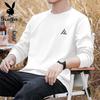 PLAYBOY T-shirt da uomo a maniche lunghe in puro cotone