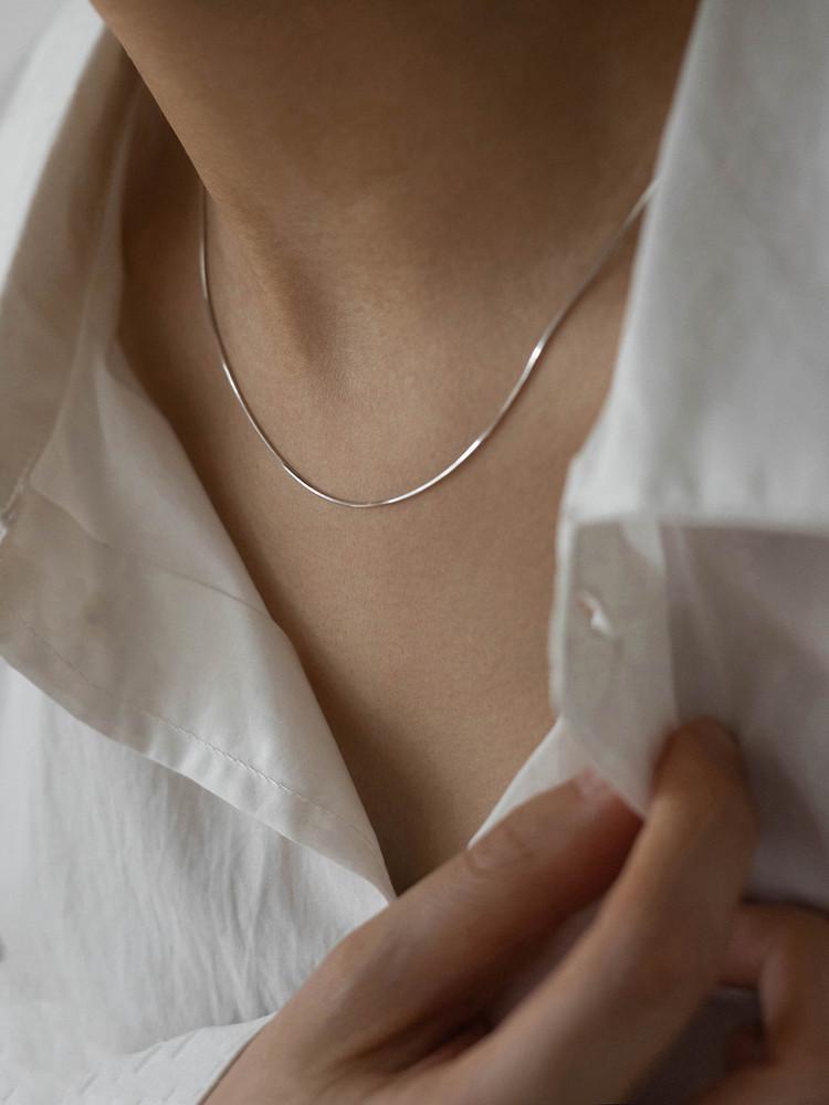 Europe, America, Simple Double-layer Stacked Back Chain Love Necklace Female, Harajuku Hip-hop Peach Heart Necklace