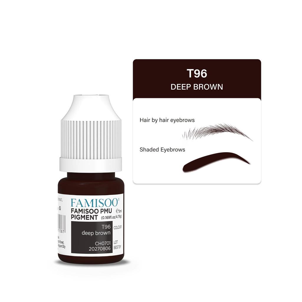 ResAP Long-Lasting Beauty Eyebrow Tattoo Pigment - Concentrated Liquid for Natural-Looking Brows, No Red or Blue Tones