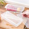 2pcs Transparent Food Storage Boxes PP Vegetable Crisper Container  Refrigerator Use
