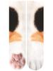 3D Animal Paw Mid-Calf Socks - Cartoon Print, Fun Hoof Design for Adults, Cat & Dog Styles