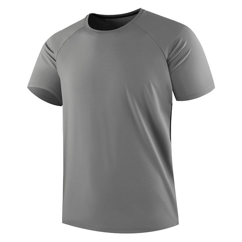 Men s Quick-Dry Ice Silk Summer Sports T-Shirt - Short Sleeve, Round Neck