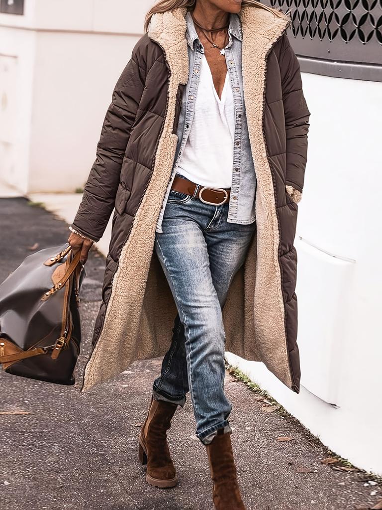 Elegant Long Thick Coat Winter Warm Coat