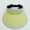 Simple polka dot foreign style women's empty top hat spring and summer versatile travel sunshade sunscreen sun hat new fresh and sweet