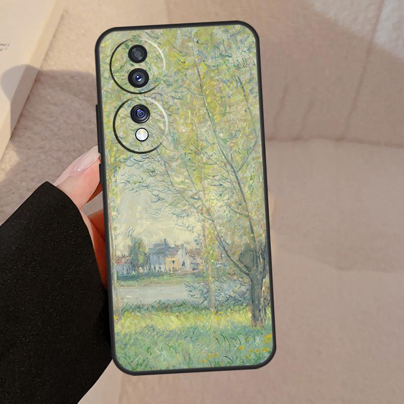 Claude Monet Cool Case For Honor Magic 5 Lite Pro 50 70 90 8X 9X X6 X7 X8 X9 Honor X6a X7a X8a X9a X9b Cover