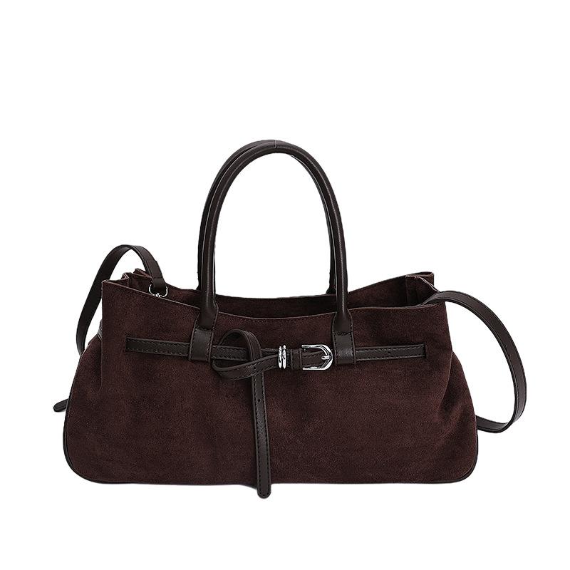 

Сумка через плечо, Модная сумка для поездок на работу на одно плечо, Высококлассная и нишевая дизайнерская сумочка кофейный