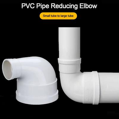 New PVC Pipe Reducing Elbow 2 Way White 90 Degree Elbow Fittings Pipe Furniture Garden Support Structure