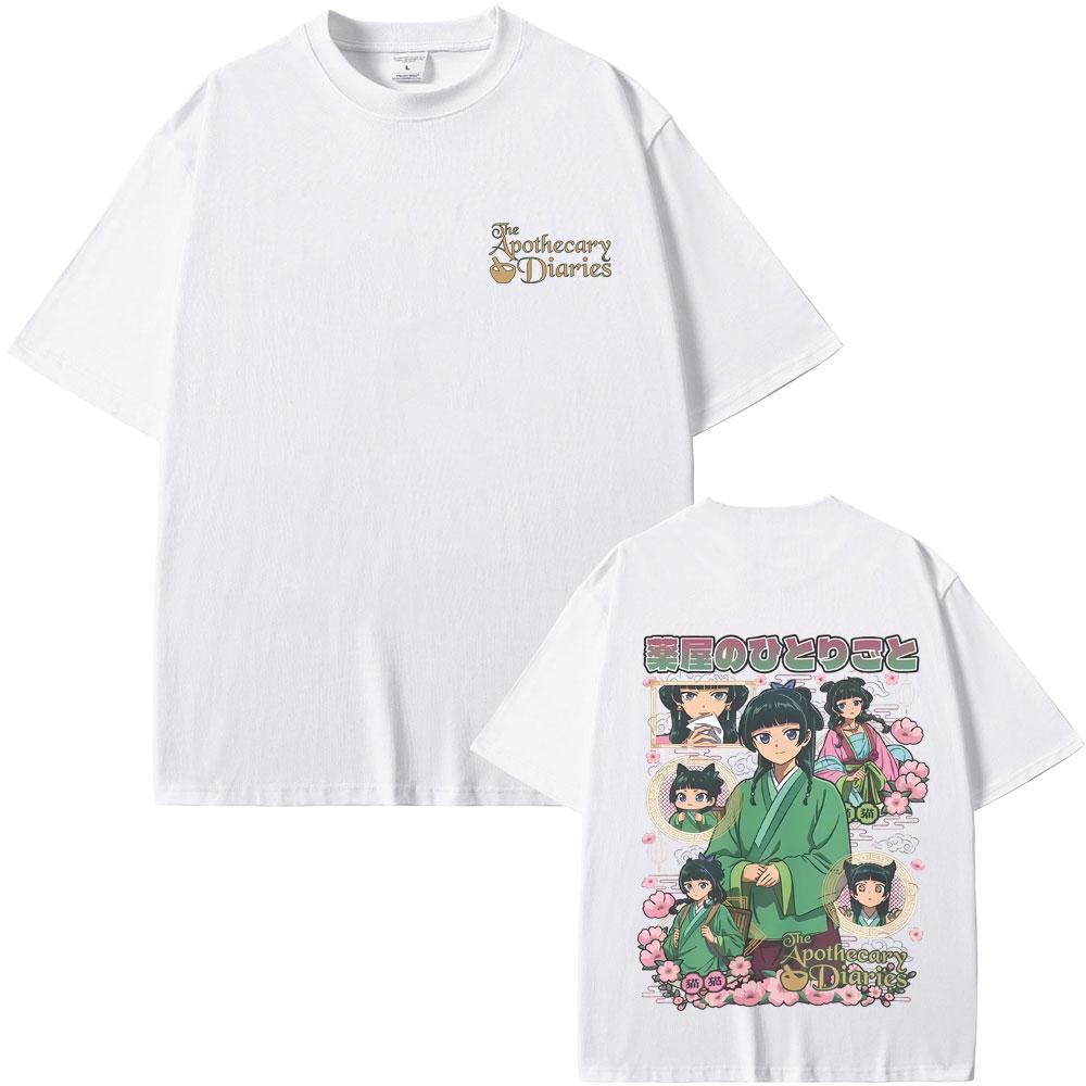 Anime The Apothecary Diaries Maomao Tshirt Mens Womens Kawaii Cute Funny Tshirt Tops Unisex Fashion Trend T Shirts Streetwear