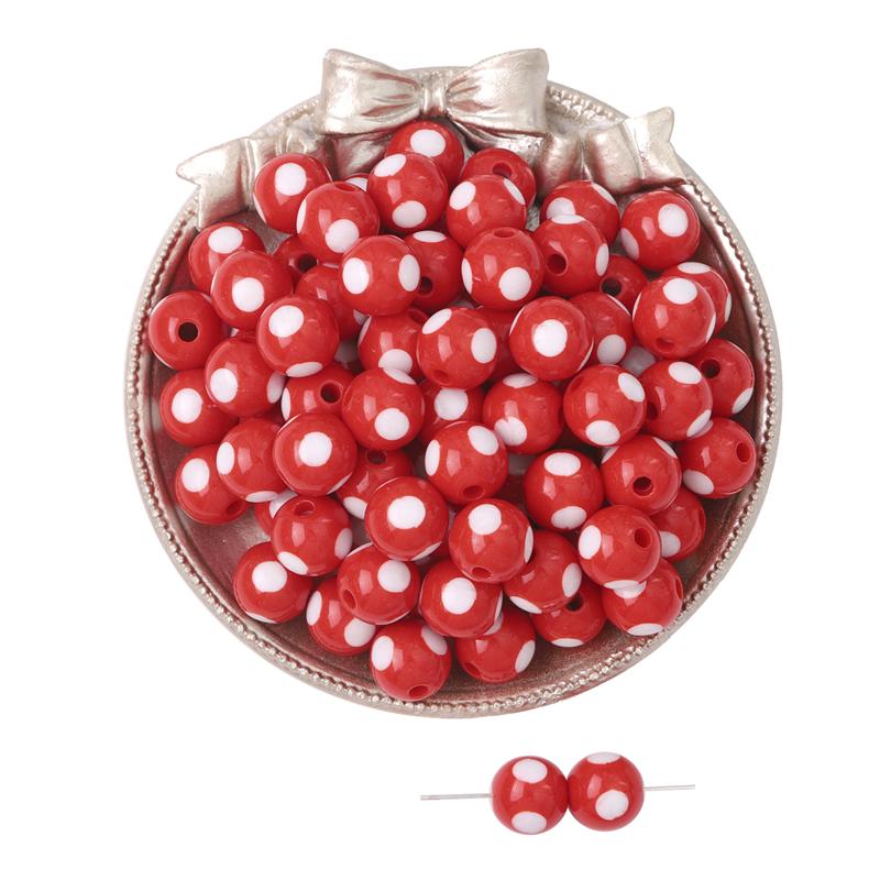 530Pcs Acrylic Beads Colored Balls Loose Spacer Beads For Diy Jewelry Finding Making
