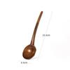 Deep Spoon Head Long Handle Spoon Japanese Ramen Spoon Durable Wooden Soup Spoon  Kitchen Cooking
