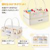 Large Capacity Diaper Storage Bag with Foldable Diaper Storage Case with Removable Baby Storage Car Travel Storage Baby Baby Prep Lid, Dividers, Box,