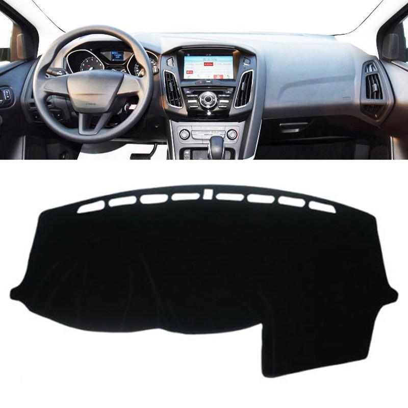 

Car Styling Dashmat For Ford Focus MK3 2012-2016 2017 2018 Dashboard Cover Dash Mat Pad Anti-Slip Protect Carpet Rug Accessories Black(Red Edge)