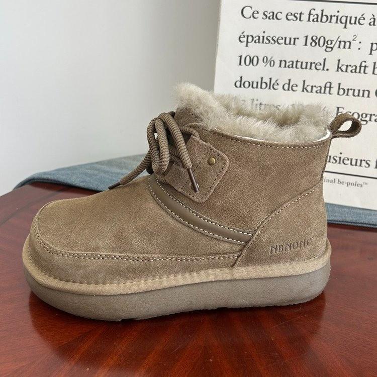 

Snow boots men s and women s autumn and winter velvet warm help cotton shoes thickened casual bread shoes tooling shoes 40