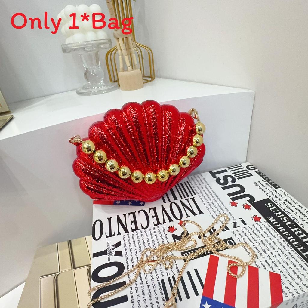 Acrylic Shell Bag Fashion Chain Shoulder Purse For Daily Use