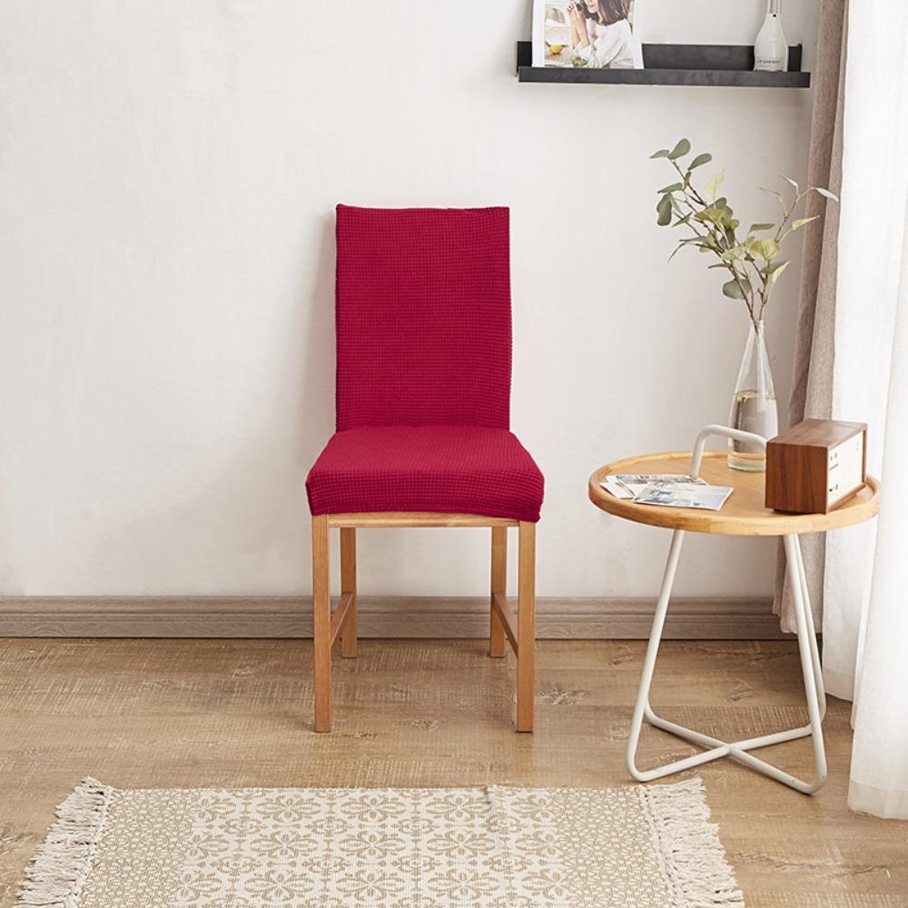 

Corn Fleece Chair Covers Knitted Universal Dining Office Computer Chair Slipcovers 1pc