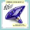 ideastore Ocarina Musical with Base Instrument, Performance, Ceramic, Stylish, Beginner's Set, Mid-Range, (Navy)
