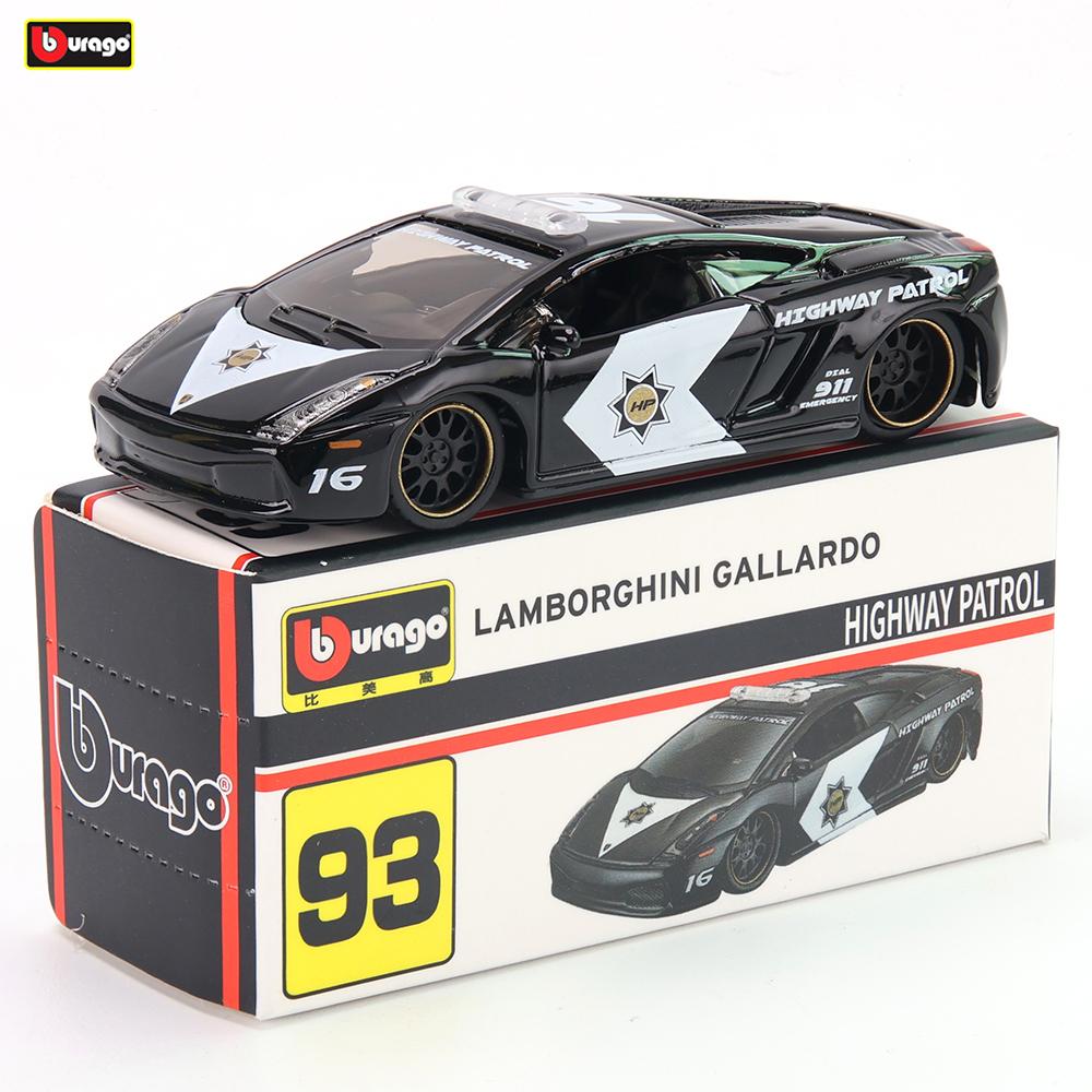 AABHT1 Bburago 1965 PONTIAC GTO Bugatti Lamborghini Cadillac Benz BMW Scale Car Model Replica Collection Kids Xmas Gift Toys for Boys