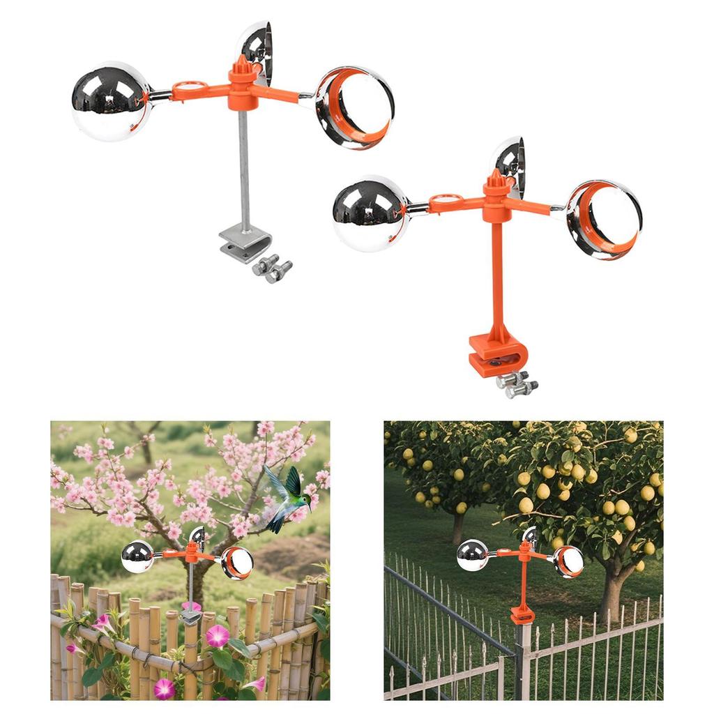 Practical Bird Scare Reflective Device Wind Powered Spinner 360 Rotary Outdoor Bird Deterrent for Vegetable Fields and Rooftops
