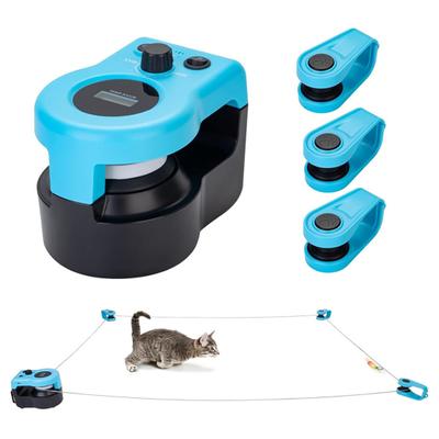Kedi Tüyü Koşu Bandı Oyuncak Otomatik/Uzaktan Kumandalı Kendin Yap Simüle Edilmiş Kedi Fare Avı Oyuncağı Ayarlanabilir Hız İnteraktif Kovalama Oyunu Kapalı Kediler İçin