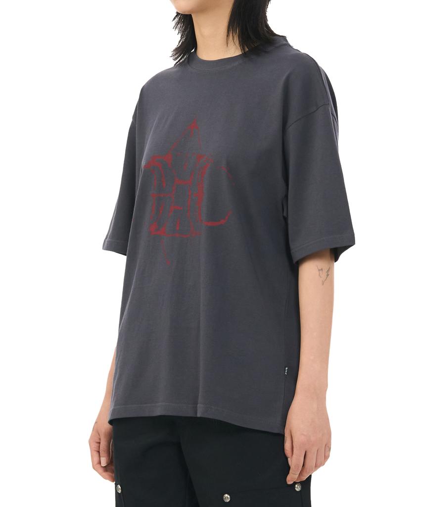 Hauseulagkeulleob Rock Logo Tee - Charcoal