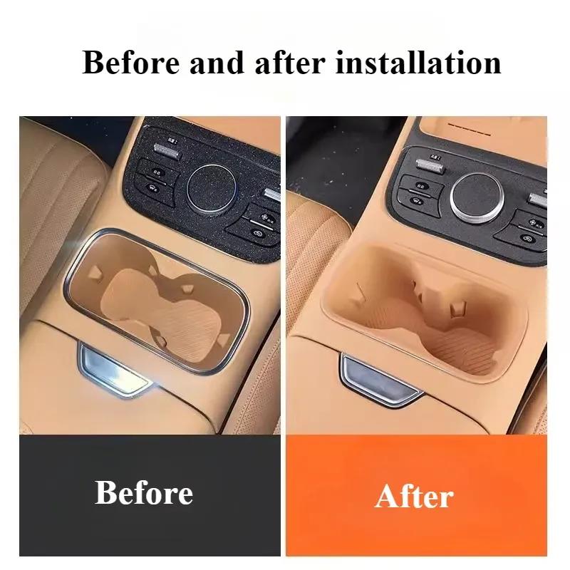 Central Control Water Cup Protective Cover Silicone Water Cup Protective Pad For GEELY GALAXY STARSHIP 7 EM-i Car Accessories