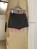 WGWE8628 Low-rise A-line Hip-Hugging Ultra-short Skirt Shorts for a Hot Girl Look