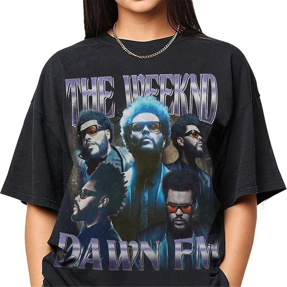 

The Weeknd Merch Tour T-shirt Starboy Lyrics Die For You Unisex Size S-5XL Unisex T-Shirt M