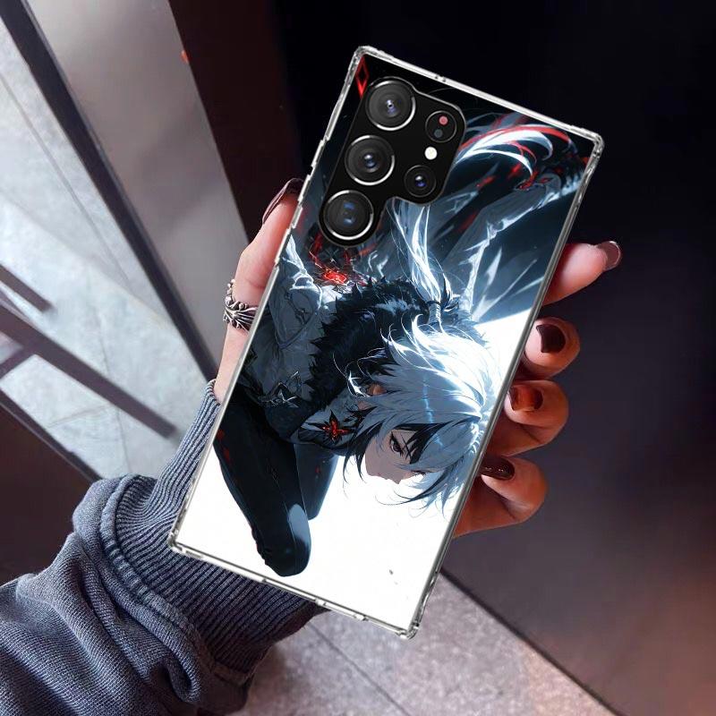 Arlecchino Genshin Impact Phone Case For Samsung Galaxy S26 S25 Edge S24 S23 Ultra S22 Plus S21 S20 FE Soft TPU Back Cover Funda