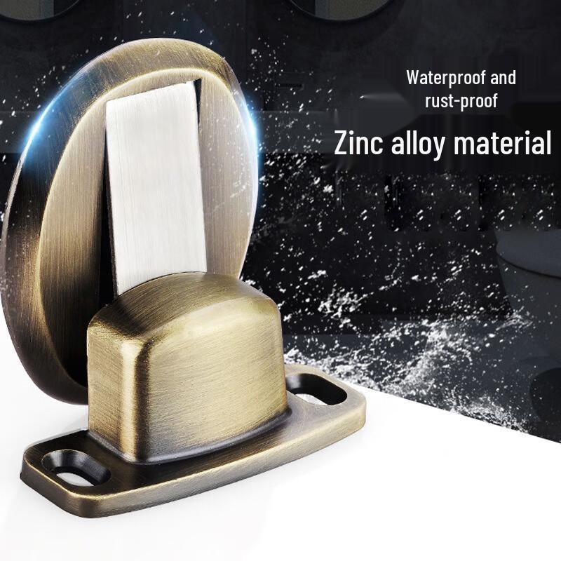 Punch-Free Invisible Zinc Alloy Door Stop