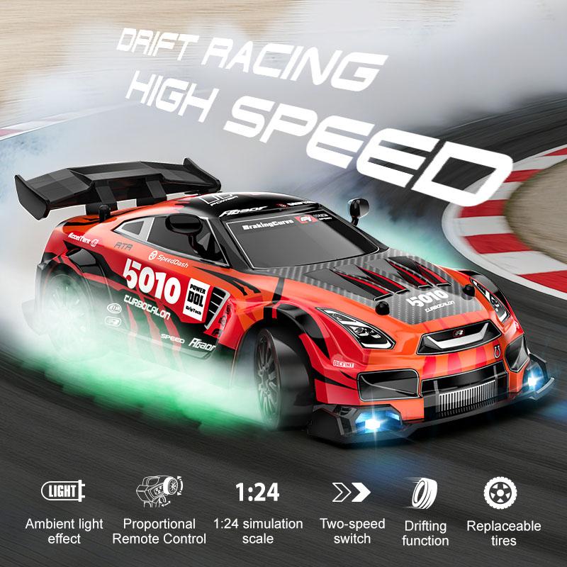 RidzoRi Novinka: 1:Dálkově ovládaná motokárová hra s poměrem 24:1 pro drift na čtyři kola s plynulou regulací rychlosti