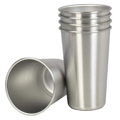 350/500ml Camping Portable Tumbler Pint Metal Beer Cup 304 Stainless Steel Drinking Mug