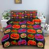 Halloween Decorations Duvet Cover Twin Cartoon Pumpkin Comforter Cover Lantern Ghost Quilt Cover Kids Boys Girls Holiday Gifts