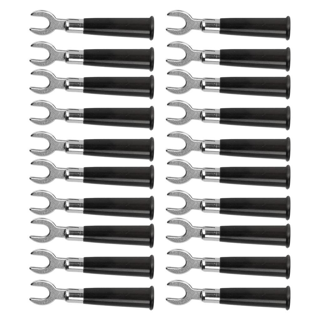 20Pcs 6mm UCelsiusY Type Electrical Crimp Terminals Insulated Fork Spade Wire Connectors for Industrial Electronic Equipment