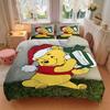 3Pcs Christmas Winnie Pooh Bedding Sets For All Sizes New 3D Printed Bed Cover Comforter Duvet Cover Pillowcase Bedroom Decoration