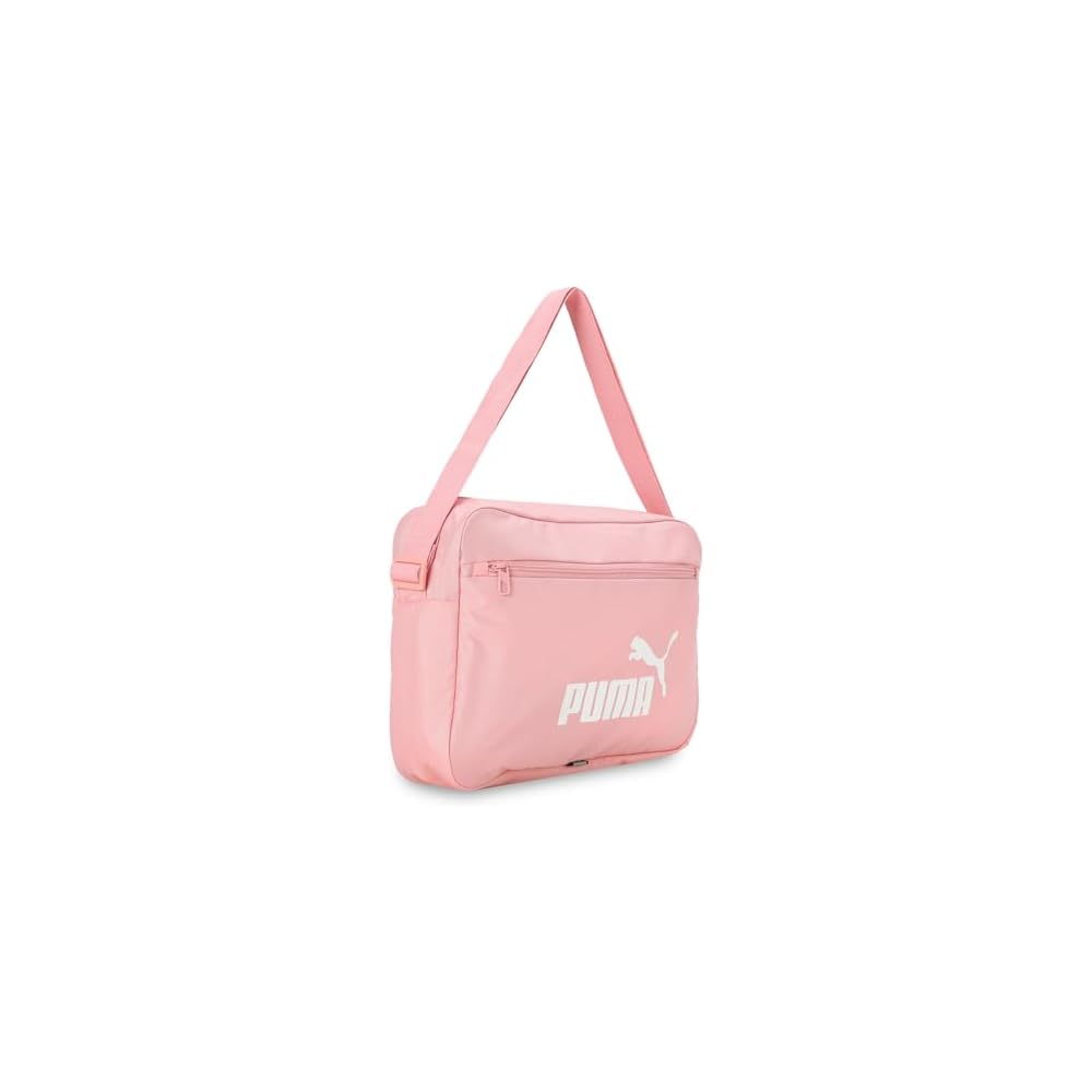 Puma Phase Shoulder Bag Black with Adjustable Strap and Zipper Closure