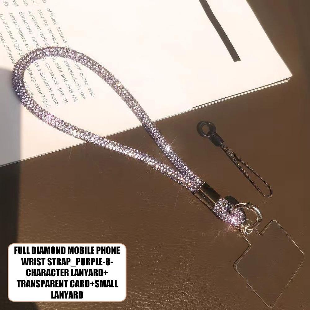 

Женский ремешок для мобильного телефона на запястье, короткий, стильный, высокого класса, полностью алмазный, анти-потерянный, анти-падающий, ремешок с зажимом для мобильного телефона, ниша, высокого класса 5#