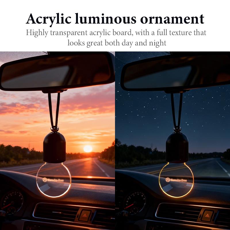 For Benz Car Rearview Mirror Decoration Acrylic Retro Light Automotive Interior Accessories Exclusive AMG SPRINTER V CLASS VIANO BP4