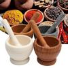 1 Pcs Restaurant Kitchen Tools Resin Setmortar and Pestle Garlic Herb Spice Mixing Grinding Crusher Bowl