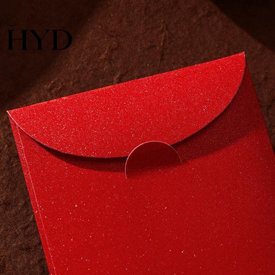 Lucky Horse Design Envelope 6Pcs Red Bag Thick Coated Paper with 3D Embossed Matte Finish Year of The 2026 Traditional Chinese Packet