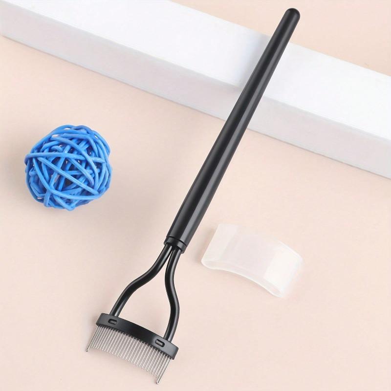 1 Piece Of Stainless Steel Ultra-Fine Eyelash Steel Comb, Recommended By Makeup Artists For Shaping And Combing After Clamping