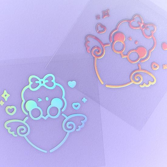 BT21 minini RIBBONED U Hologram Medium Sticker