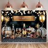 Bannière de fête 1 pièce, Souhaits d'anniversaire Whiskey et BièreXY