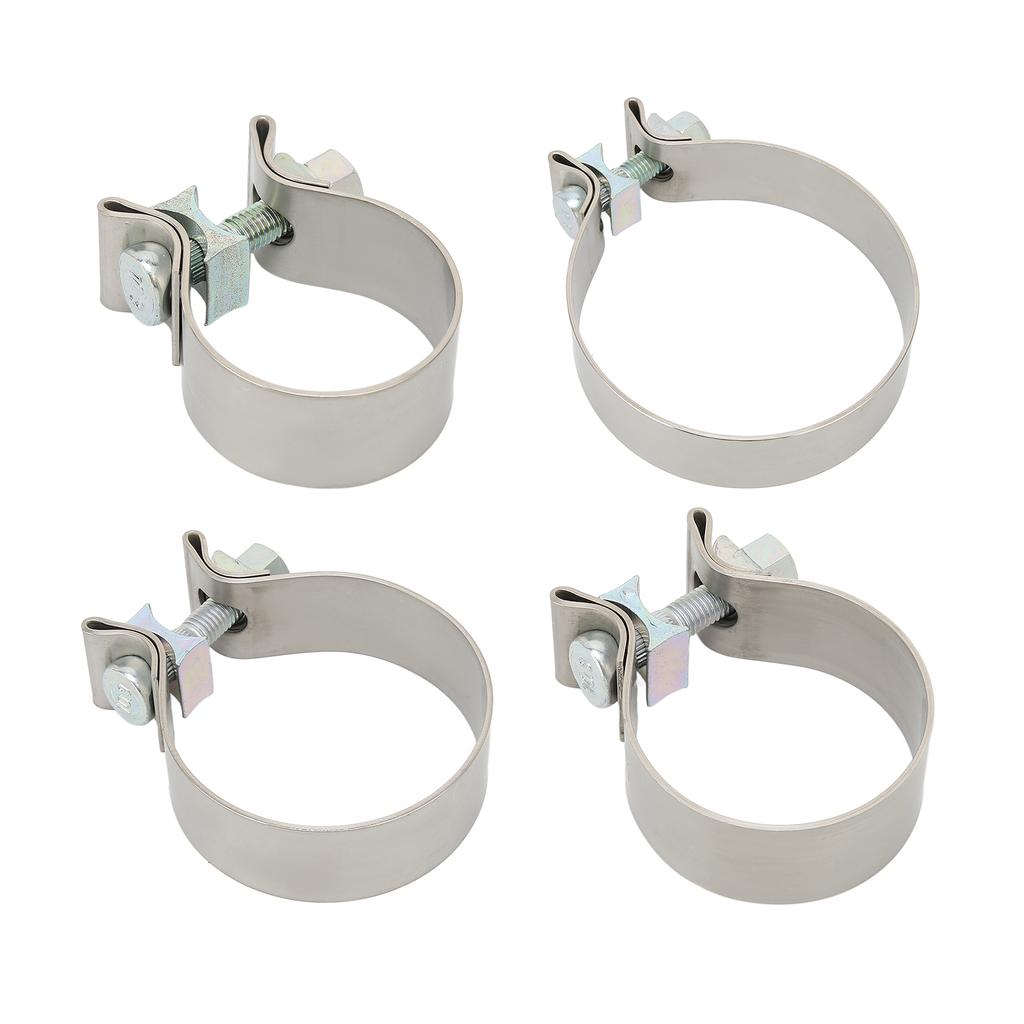 Exhaust Band Seal Clamps Rustproof Muffler Clamp High Hardness for Downpipe Header Manifold Exhaust Band Seal Clamps