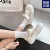 Hollow White Shoes Women's Summer Explosion Versatile Breathable Big Head Round Head Doll Casual Sports Sweet Breadboard Shoes