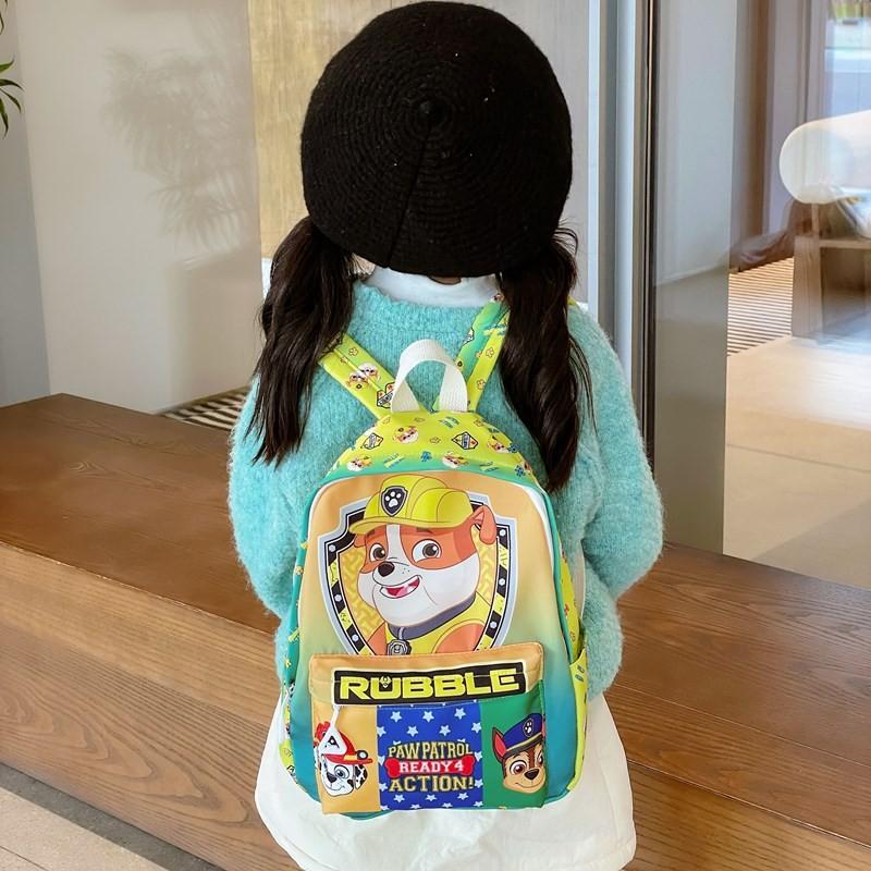 And Fun Colorful Kids Nylon Backpack For School With Paw Patrol Design