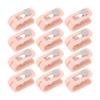 12pcs Bed Sheet Clips Prevent Slip Needleless Safe 180 Degree Closure Universal Quilt Cover Fastener for Home Pink