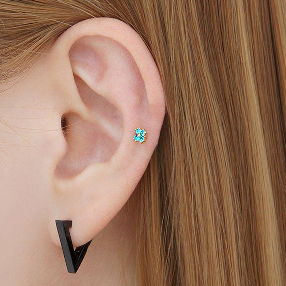 [1+1] Fashion Piercing Surgical Bermuda Rings (Choose 1 of 3) (Single Side Sale)