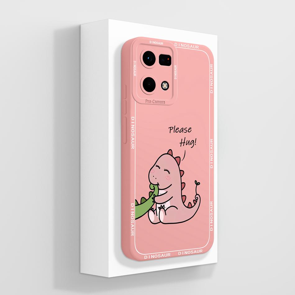 Cute Panda Case For Oppo Reno 7 Pro 7Z 7Lite Phone Cover Soft Liquid Silicone Anti Drop Back Covers For Oppo Reno7 4G 5G Housing